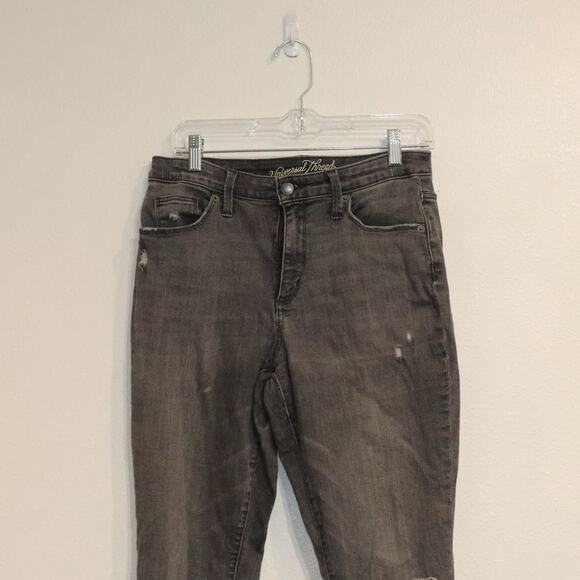 Universal Thread Black High Rise Skinny Jeans Sz 8 - Picture 3 of 13